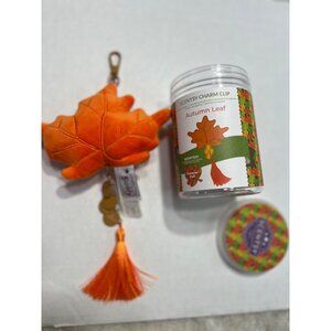 Scentsy Charm Clip Autumn Leaf Plush Accessory With Tassel Scented Forever Fall